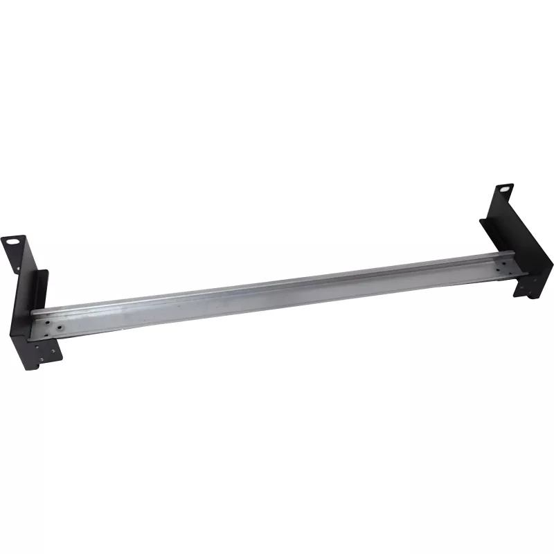 DIN bėgelio skydas InLine 19106C 1U horizontalus vertikalus plienas juoda pilka