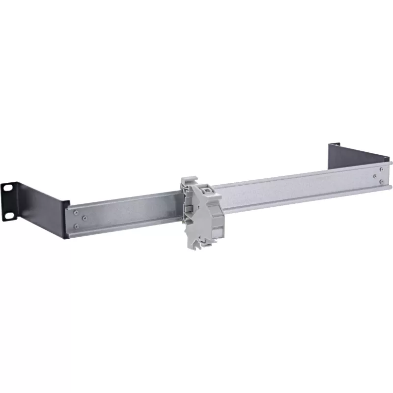 DIN bėgelio skydas InLine 19106C 1U horizontalus vertikalus plienas juoda pilka