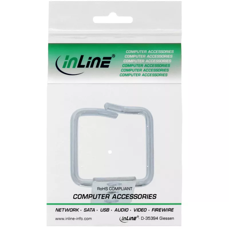 InLine kabelio laikiklis, metalinis, cinkuotas, 40x40mm