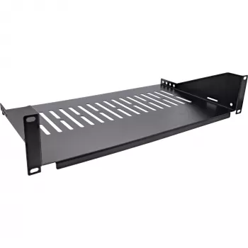 Stovo lentyna InLine 19 colių 250 mm 20 kg 2U RAL 9005 juoda