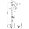 „InLine“ stalo laikiklis 2 TV/LED/TFT ekranams iki 81 cm (32 colių), maks. 9 kg