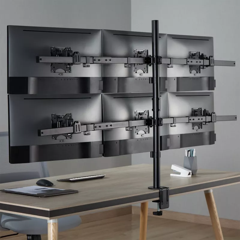 InLine stalinis laikiklis 6x TV / LED / TFT ekranams iki 81 cm 32 colių, maks. 7 kg, juodas
