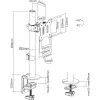InLine stalo laikiklis TV / LED / TFT ekranui iki 81 cm 32 colių maks. 9 kg juodas