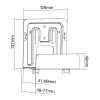 Pasyvus laikiklis „InLine 23152C“ medijos transliacijos priedėliui 41–69 mm