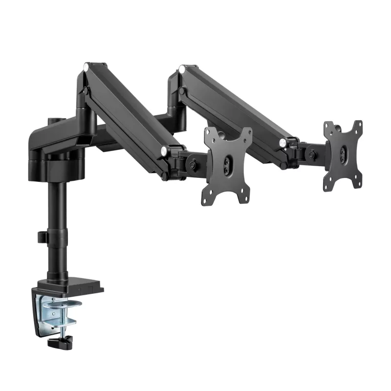 InLine stalinis laikiklis su pakėlimu, skirtas dviem monitoriams iki 82 cm (32 colių), 9 kg