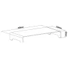 InLine Monitor Platform Aluminium 63mm max. 10kg Freestanding Sidabrinė 23175A