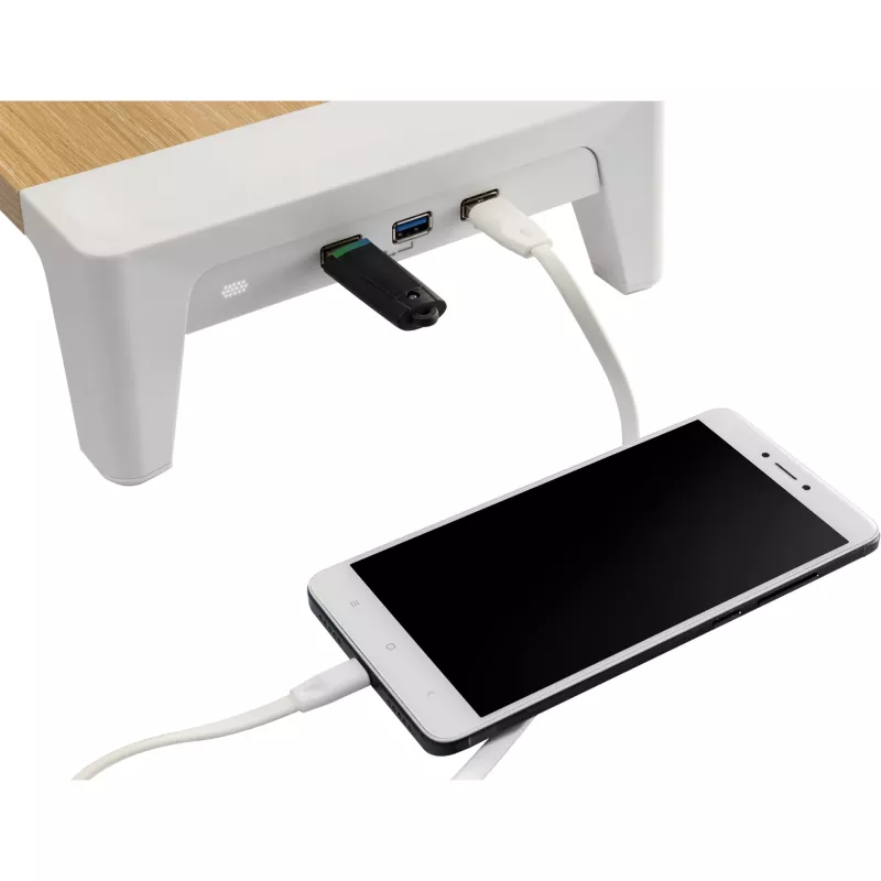 InLine Monitorius Platforma+, 2x USB 3.2 Gen1 ir QC3 įkrovimas, 80mm, maks. 15kg
