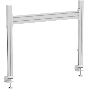InLine 23181F lentjuostės sieninio stalo montavimo panelė, aliuminis, 1 m, su 2 stulpais, 0,86 m
