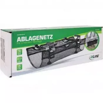 Kabelių lovelis InLine 23199B juodas po stalu tvirtinamas laikymo tinklelis 610x240x390mm