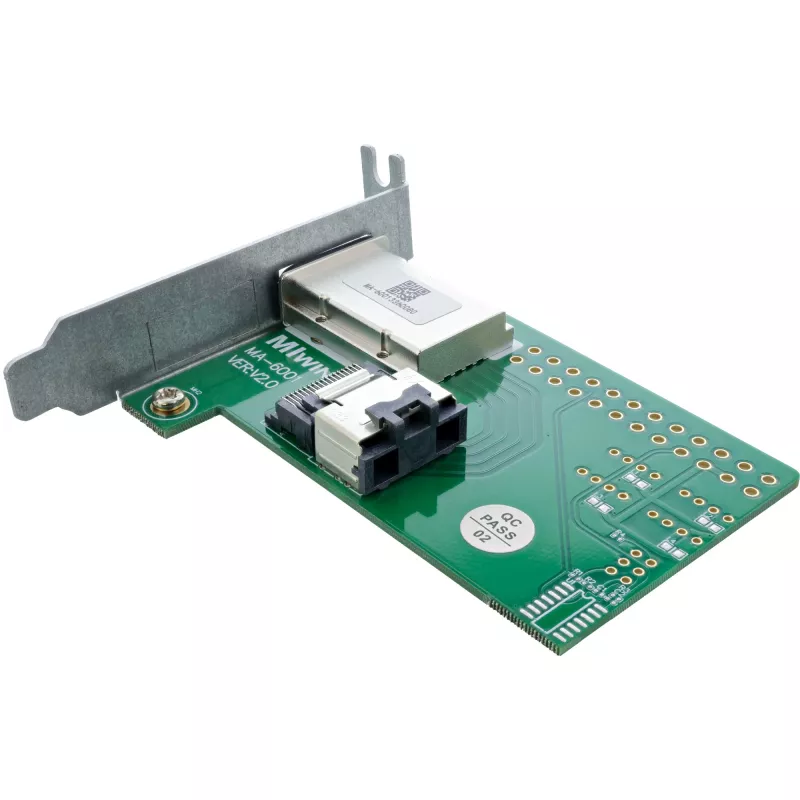 InLine SAS žemo profilio adapterio laikiklis išorinis SFF-8088 / vidinis SFF-8087