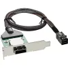 InLine SAS HD žemo profilio adapterio laikiklis išor. SFF-8088 / vid. SFF-8643 0,5 m