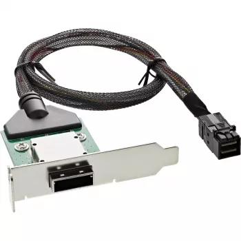 InLine SAS HD žemo profilio adapterio laikiklis išor. SFF-8088 / vid. SFF-8643 0,5 m