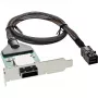 InLine SAS HD žemo profilio adapterio laikiklis išor. SFF-8088 / vid. SFF-8643 0,5 m