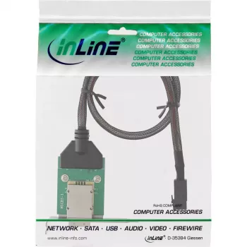 InLine SAS HD žemo profilio adapterio laikiklis išor. SFF-8088 / vid. SFF-8643 0,75 m