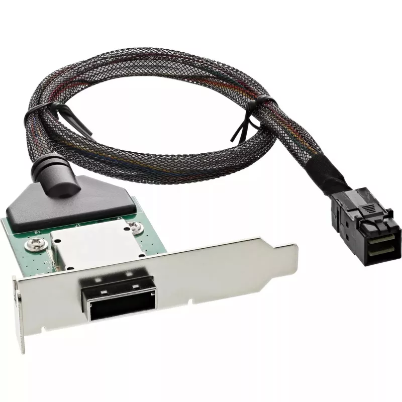 InLine SAS HD žemo profilio adapterio laikiklis išor. SFF-8088 / vid. SFF-8643 0,75 m