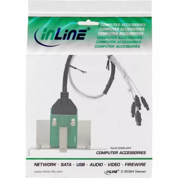 SATA sąsajos plokštė InLine SFF-8644 4x SATA