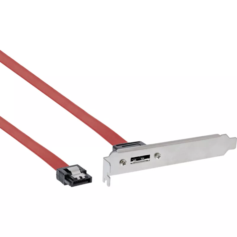 InLine 27902 eSATA lizdo laikiklis, eSATA lizdas prie vidinio SATA, 0,5 m