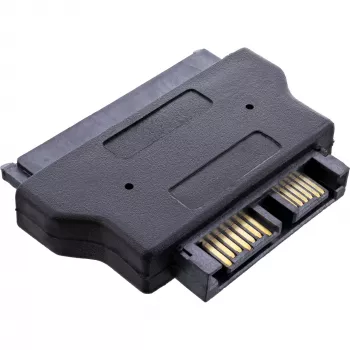 InLine SATA adapteris, 22 kontaktų kabelio pusė į Slimline SATA 13 kontaktų PCB