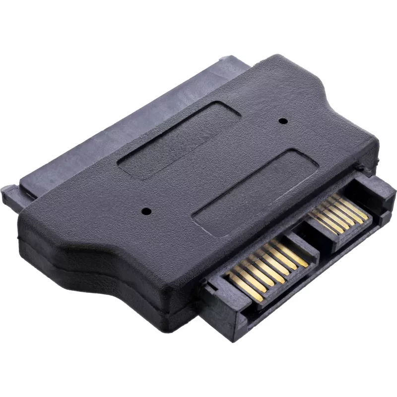 InLine SATA adapteris, 22 kontaktų kabelio pusė į Slimline SATA 13 kontaktų PCB
