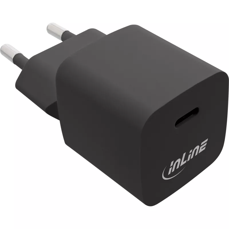 InLine USB įkroviklis su vienu USB-C prievadu, Power Delivery, PPS, 33 W, juodas