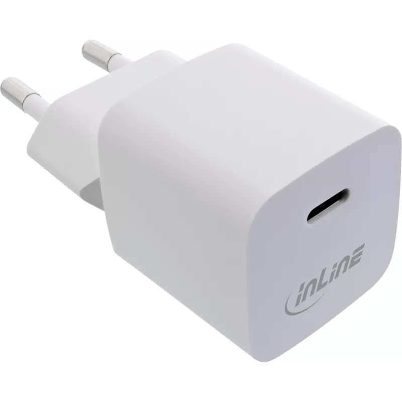 USB įkroviklis InLine 31501C vienas USB-C 33 W maitinimo tiekimas PPS baltas
