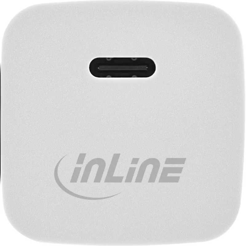 USB įkroviklis InLine 31501C vienas USB-C 33 W maitinimo tiekimas PPS baltas