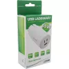 InLine USB PD maitinimo šaltinis, GaN įkroviklis, 3 prievadų, dvigubas USB-C + USB-A, 65 W, baltas