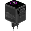 InLine USB maitinimo šaltinis, 70W, GaN, USB-C PD + USB-A QC, laidas 60cm, juodas