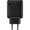 InLine USB maitinimo šaltinis, 70W, GaN, USB-C PD + USB-A QC, laidas 60cm, juodas