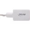 InLine USB maitinimo šaltinis, įkroviklis USB-A + USB-C, 33W, PD + QC, baltas