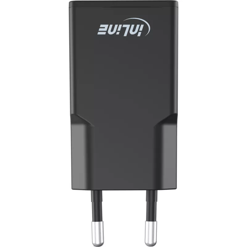 InLine USB maitinimo šaltinio įkroviklis, dvigubas USB-C, PD, PPS, 30 W, juodas