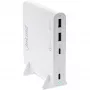 “InLine” USB maitinimo šaltinis, GaN įkroviklis, 4 prievadai, 2x USB-C + 2x USB-A, 120 W, balta