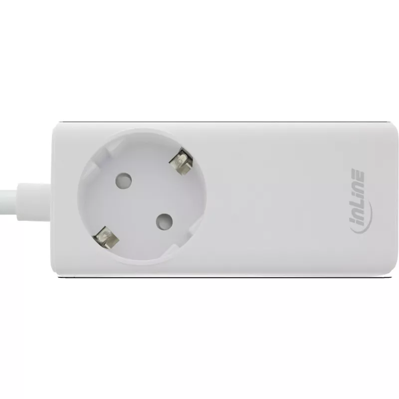 InLine USB maitinimo blokas, GaN įkroviklis, 2x USB-C, 1x USB-A, PD 3.0, apsauginis lizdas