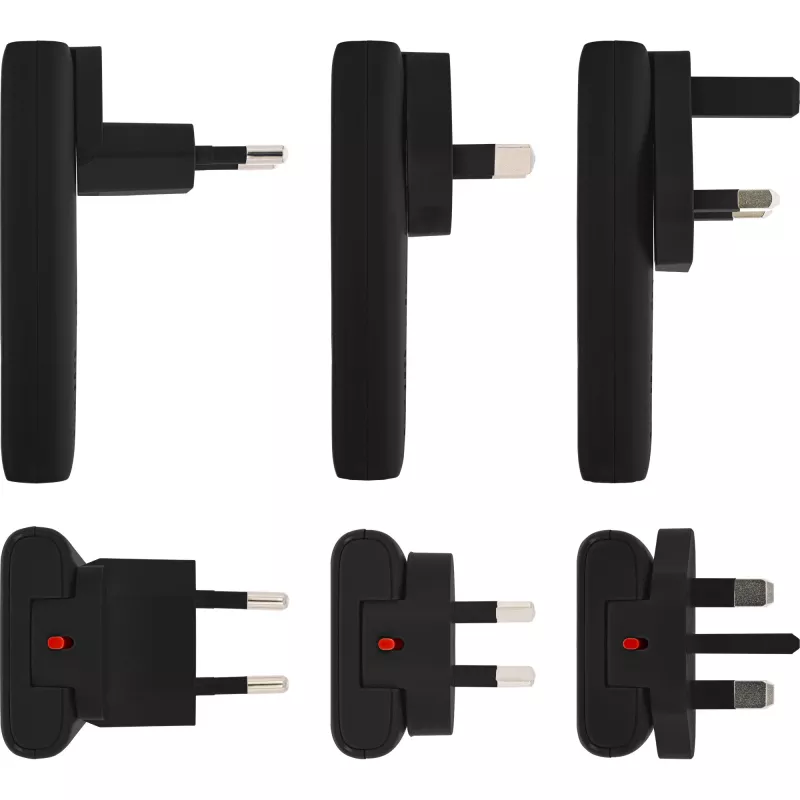 USB maitinimo adapteris InLine 31519B dvigubas USB-C 65W maitinimo adapteris su dviem USB-C prievadais