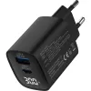 InLine USB PD maitinimo blokas, GaN įkroviklis, 2 prievadų, USB-C + USB-A, 30 W, su ekranu