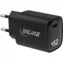 InLine USB PD maitinimo šaltinis, GaN įkroviklis, 1 prievadas, USB-C, 45 W, su ekranu