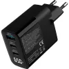 InLine USB PD maitinimo blokas, GaN įkroviklis, 3 prievadų, USB-C + USB-A, 65 W, su ekranu