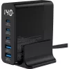 InLine USB PD maitinimo šaltinis, GaN įkroviklis, 5 prievadų, USB-C + USB-A, 140 W, su ekranu