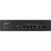 Nevaldomas komutatorius InLine PoE+ Gigabitinis tinklo komutatorius 5 prievadų 4x PoE+ 1xSFP 1Gb/s stalinis