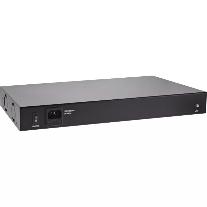 InLine PoE+ Gigabit tinklo injektoriaus šakotuvas 16 prievadų PoE+, 19 colių 1U, komplekte laikikliai, 2 ventiliatoriai