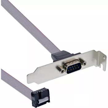 InLine Slot Bracket DB9 patinas į 10 kontaktų vidinę jungtį tiesiogiai 1:1 0,6 m