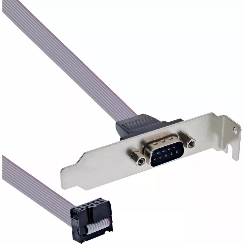 InLine Slot Bracket DB9 patinas į 10 kontaktų vidinę jungtį tiesiogiai 1:1 0,6 m