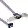 InLine Slot Bracket DB9 patinas į 10 kontaktų vidinę jungtį tiesiogiai 1:1 0,6 m