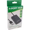 InLine USB 2.0 4-Port Hub, Type-A kištukas į 4x Type-A lizdus, juodas, 30 cm