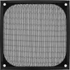 InLine ventiliatoriaus grotelių aliuminio filtras, juodas, 120x120mm