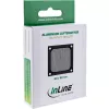 InLine ventiliatoriaus grotelių aliuminio filtras, juodas, 60x60mm