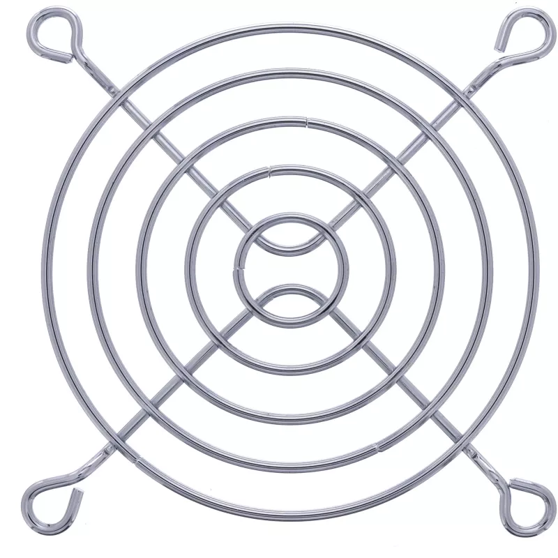 InLine ventiliatoriaus apsauginė grotelė, metalinė, chromuota, 80x80mm