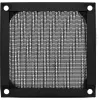 InLine ventiliatoriaus grotelių aliuminio filtras, juodas, 80x80 mm
