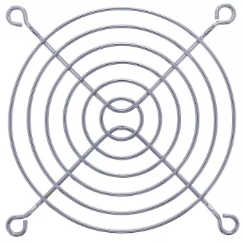 InLine ventiliatoriaus apsauginė grotelė, metalinė, chromuota, 92x92mm