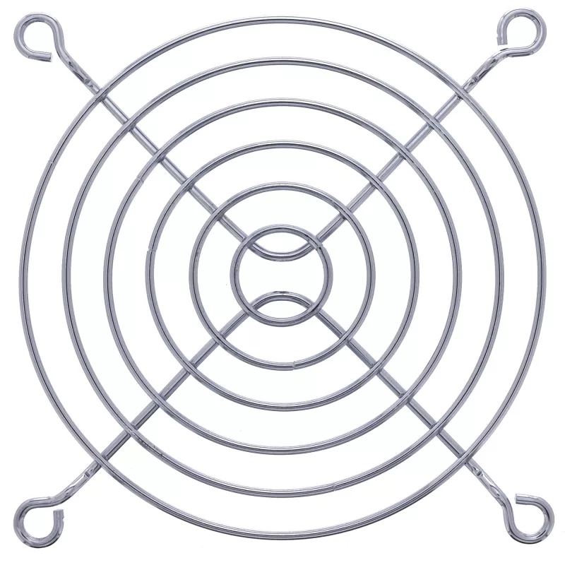 InLine ventiliatoriaus apsauginė grotelė, metalinė, chromuota, 92x92mm